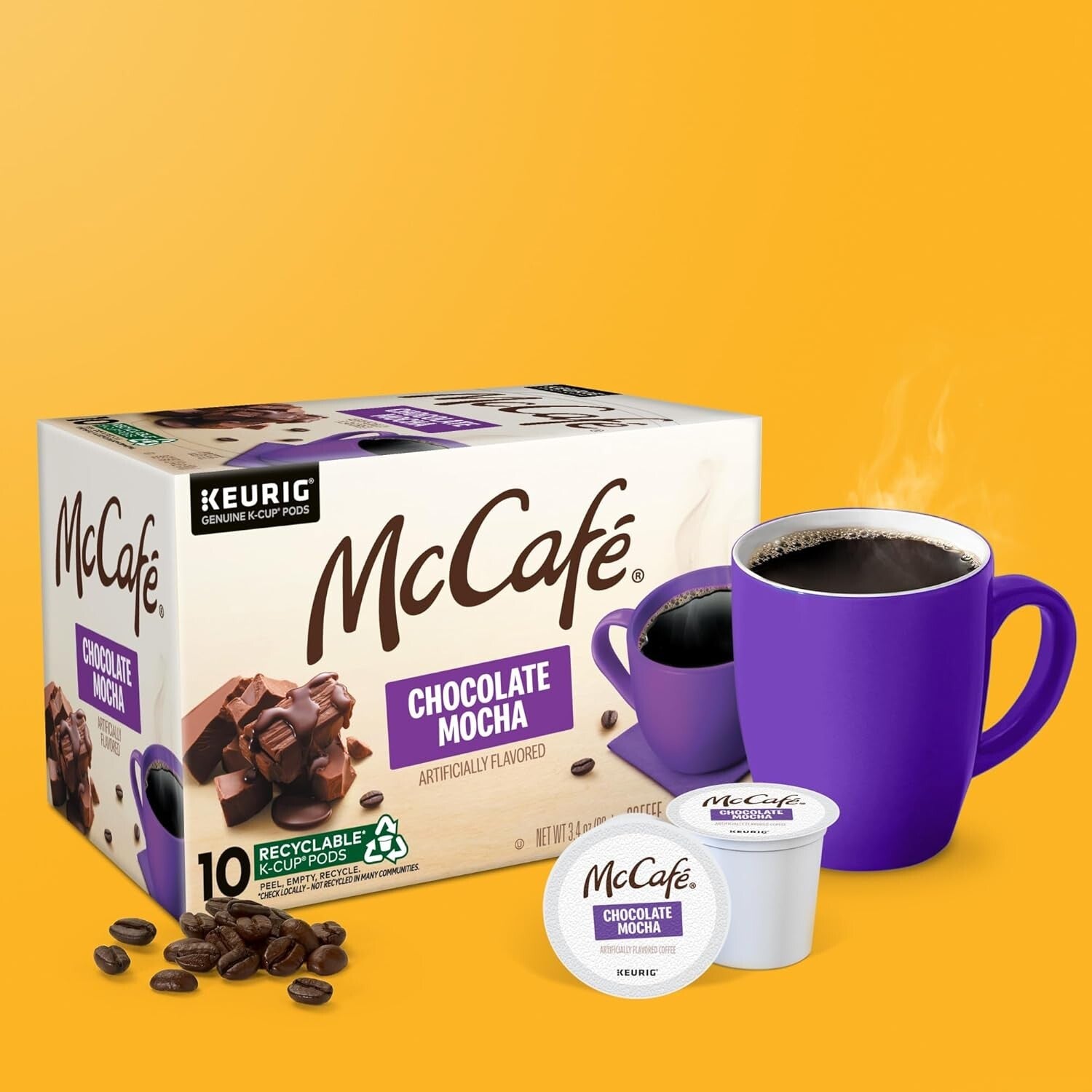 60 Count McCafé Chocolate Mocha Pods - Rich Flavor Chemistry with Arabica Beans