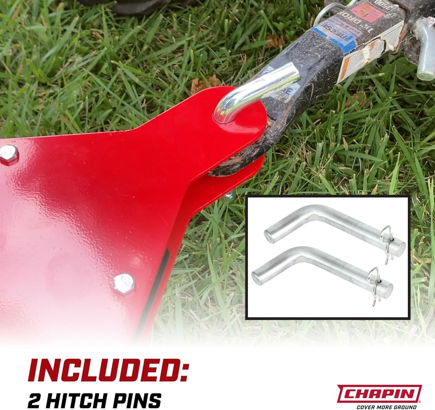 2.2 Cu Ft Tow Behind Spreader: Auto-Stop Dual Impeller & Heavy-Duty Tires