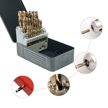 Load image into Gallery viewer, Ultimate 29 Piece Cobalt Drill Bits Set - Versatile for Wood, Plastic &amp; Metal