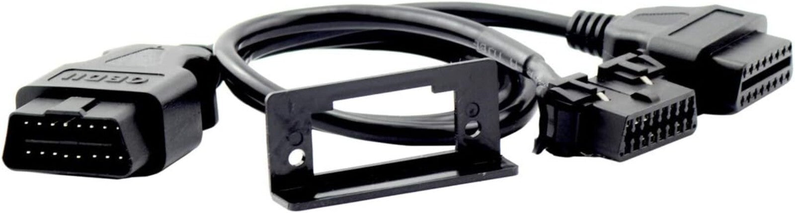 OBD II Full 16 Pin Splitter 1 Male to 2 Female - 50cm Diagnostic Extension Cable