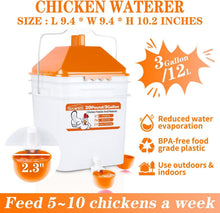 Load image into Gallery viewer, Rain-Proof Hanging Feeder &amp; Waterer Set for Chickens - Easy Installation &amp; Use