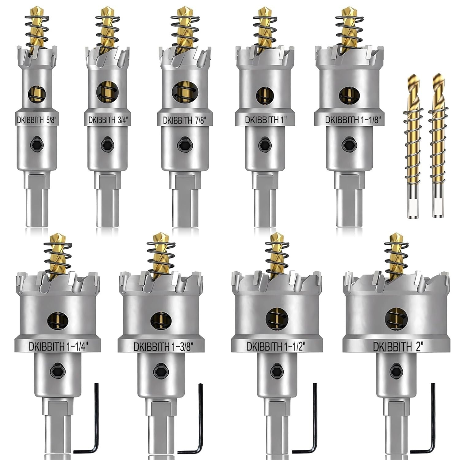 Durable 11-Piece Hole Saw Set with Rust-Resistant Storage Case - Ideal for DIY