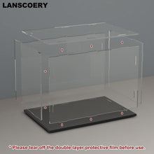 Load image into Gallery viewer, Elegant Clear Acrylic Display Case with Black Base - Protect Your Collectibles