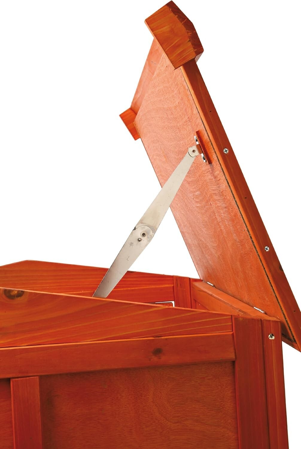 Natura Wood Rabbit Hutch with Pull-Out Tray & Hinged Roof for Easy Access