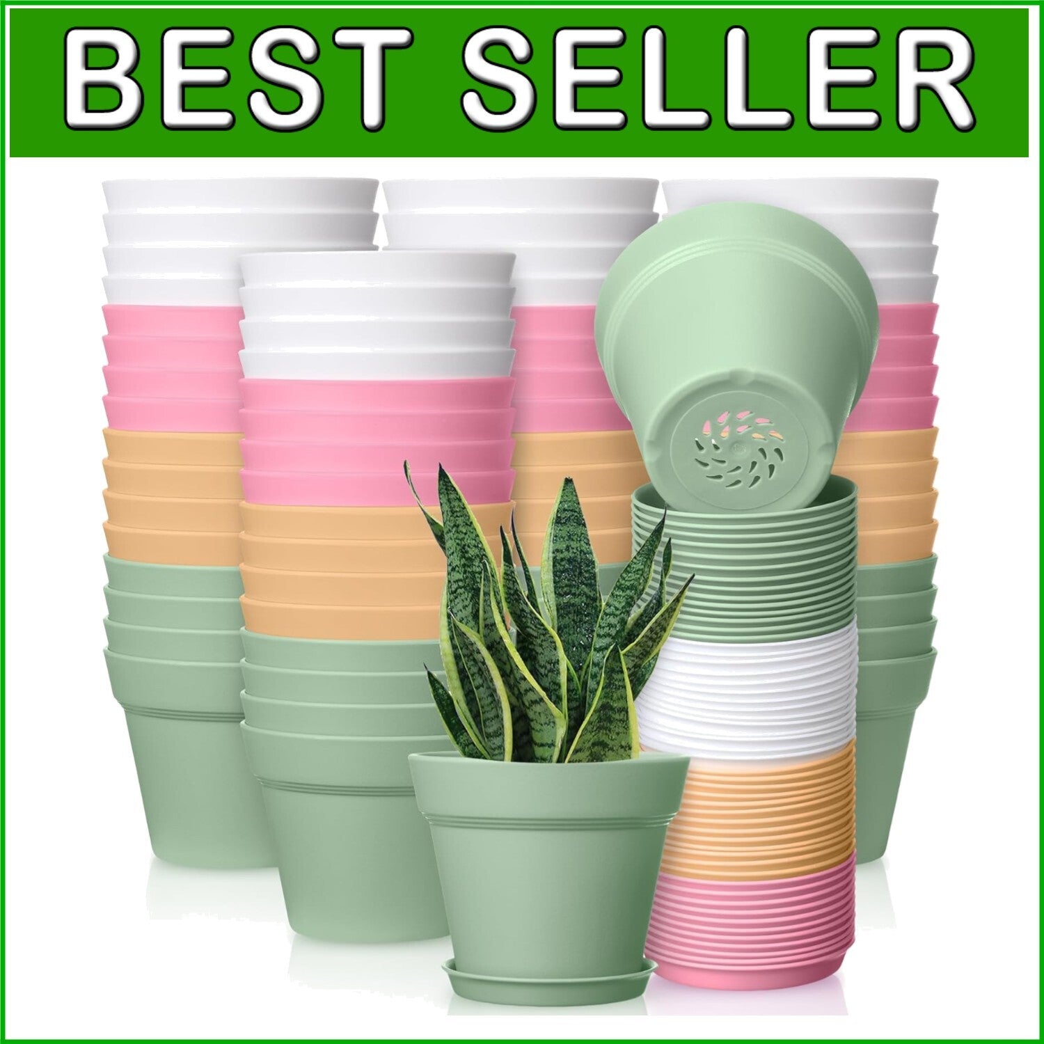 Versatile 54-Pack 4-Inch Planters with Drainage - Ideal for Succulents & Herbs