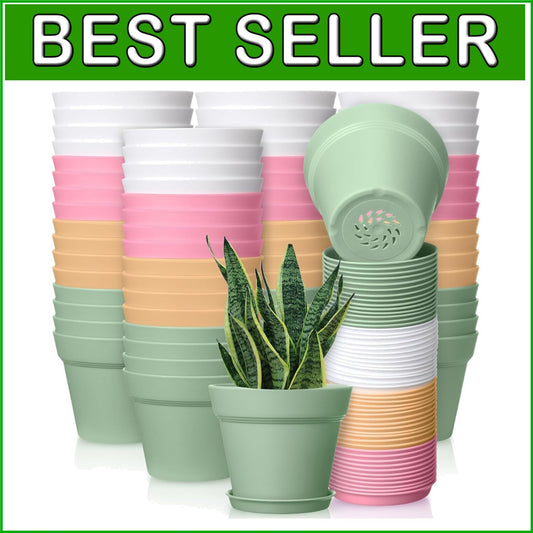 Versatile 54-Pack 4-Inch Planters with Drainage - Ideal for Succulents & Herbs