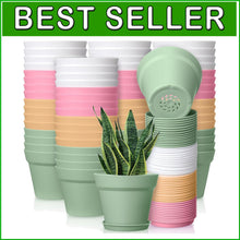 Load image into Gallery viewer, Versatile 54-Pack 4-Inch Planters with Drainage - Ideal for Succulents &amp; Herbs
