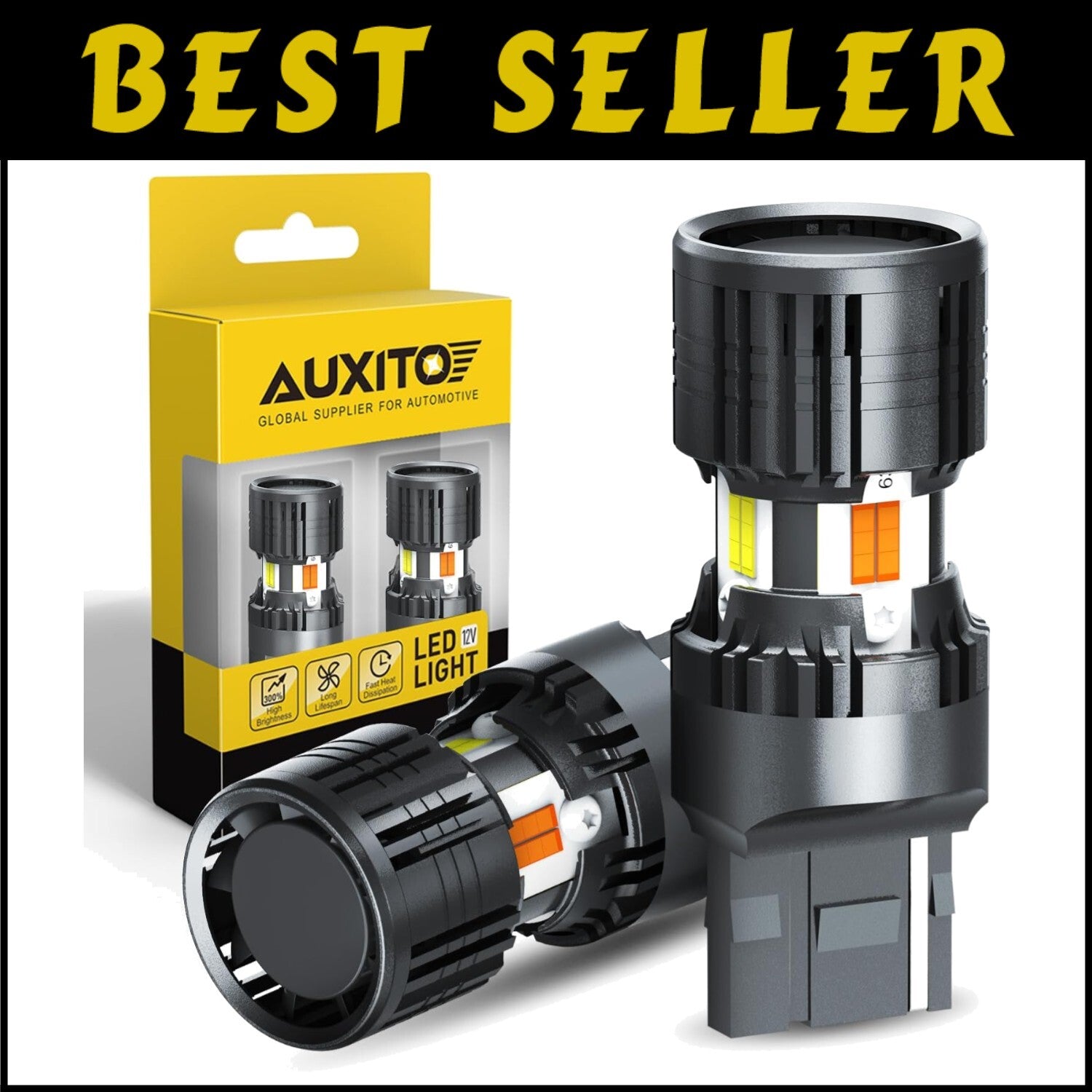 600% Brighter 7444NA LED Bulbs with Built-in Resistor - Plug & Play Convenience