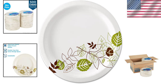 Elegant 8.5" Dixie Pathways Plates - 500 Count Medium-Weight for Any Occasion