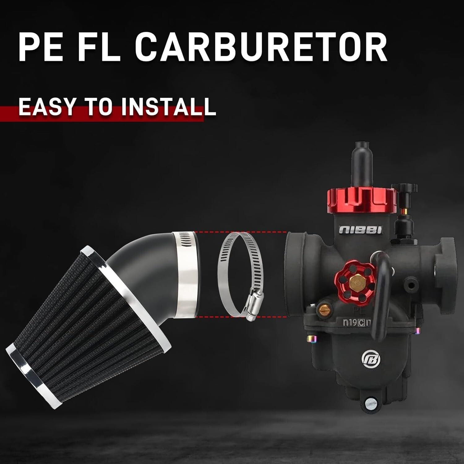 19mm PE Carburetor Kit - Upgrade Your Dirt Bike with Anodized Performance