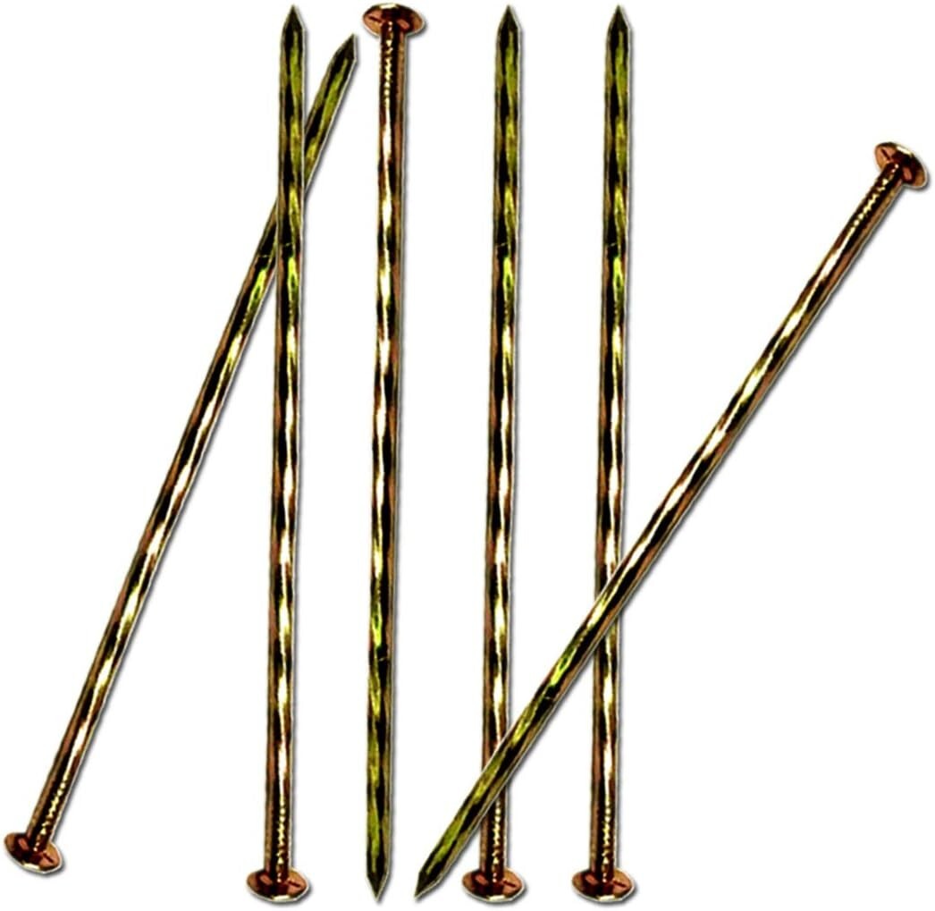 140 Pcs 6-Inch Spiral Metal Landscape Stakes for Enhanced Garden Stability