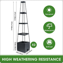 Load image into Gallery viewer, Self-Watering Tomato Planter with Adjustable Trellis - 2 Pack for Indoor/Outdoor