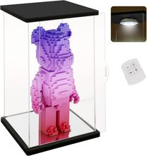Load image into Gallery viewer, Clear Acrylic Display Case with Remote Control Light - Perfect for Bearbrick