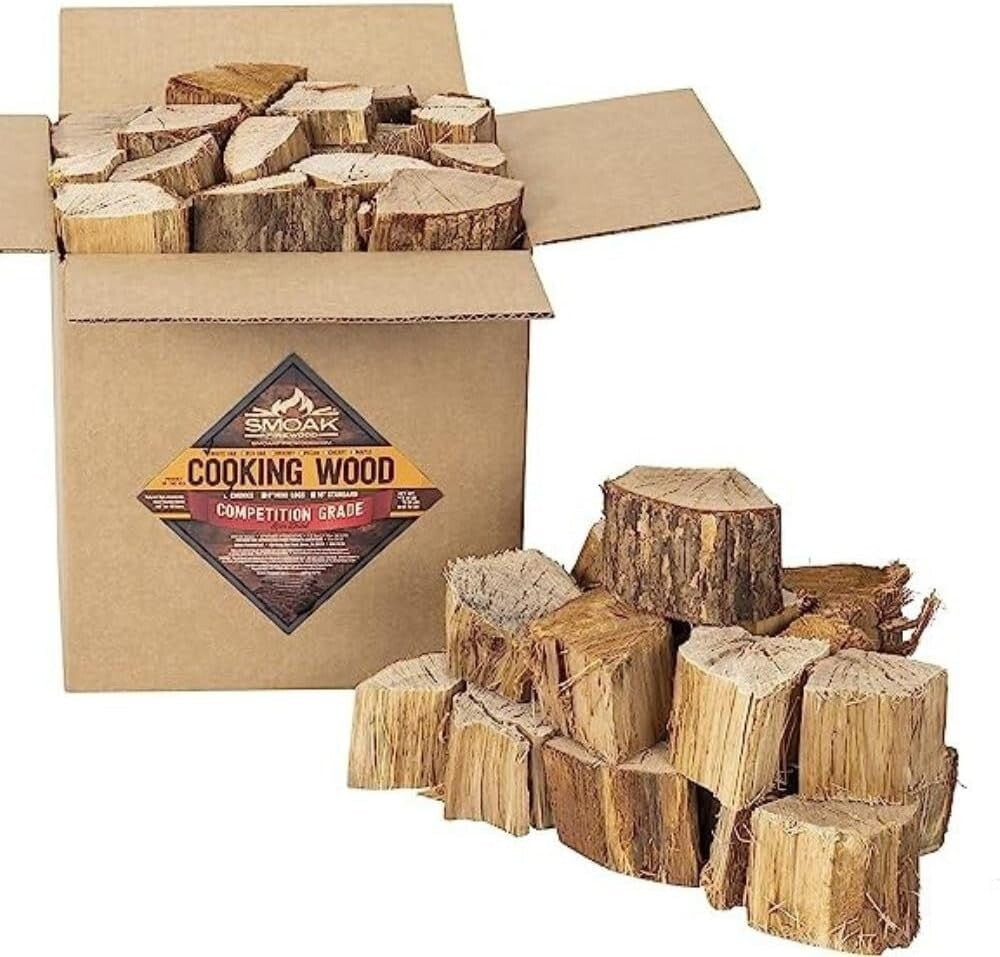 12x12x12 Box of Red Oak Cooking Wood Chunks - Quality for Smokers & Grills