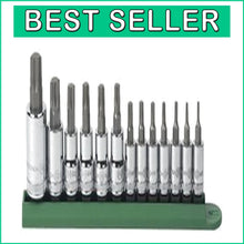 Load image into Gallery viewer, 13 Pc Tamper Proof Torx Bit Socket Set - Durable Alloy Steel &amp; Polished Finish