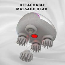 Load image into Gallery viewer, Rechargeable Portable Scalp Massager with Bamboo Base for Stress Relief Anywhere