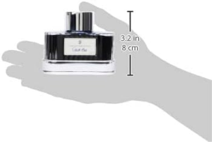 Indelible Cobalt Blue Ink in Elegant 75ml Bottle - Perfect for Creative Work