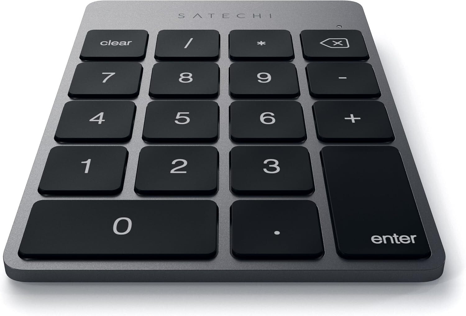 Ergonomic Wireless 18-Key Numeric Keypad for Mac & Windows - Space Gray