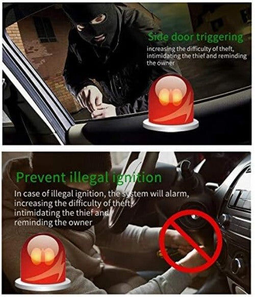 Advanced Car Alarm with Shock Sensor, Microwave Detection & Remote Control