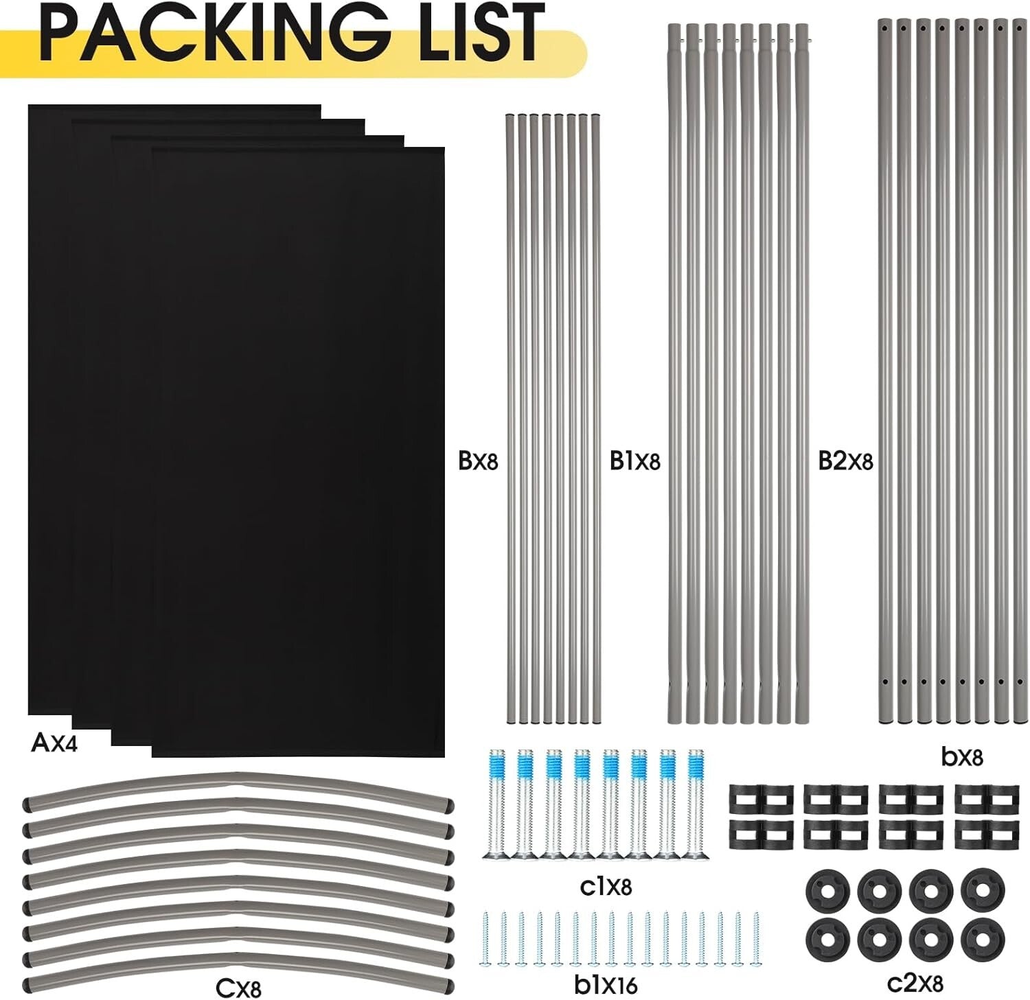 6ft Tall Black Folding Room Divider - Durable Privacy Screen for Home & Office