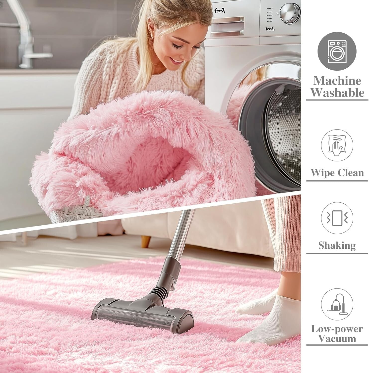 Elegant & Cozy 5x8 Machine Washable Area Rug - Perfect for Kids’ Rooms