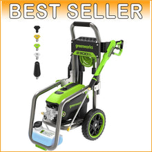 Load image into Gallery viewer, Pro Brushless 2300 PSI Pressure Washer - Foldable Handles &amp; Rugged Steel Frame