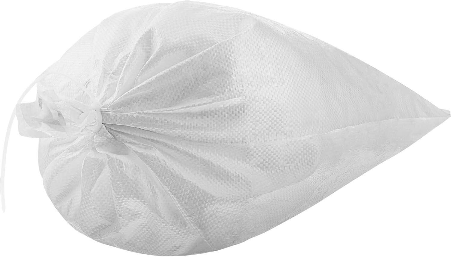 100 Heavy-Duty Waterproof Sandbags with Ties for Flood Protection & Construction