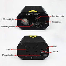 Load image into Gallery viewer, DJ Disco Lights with Remote Control - Sound Activated Laser Projector