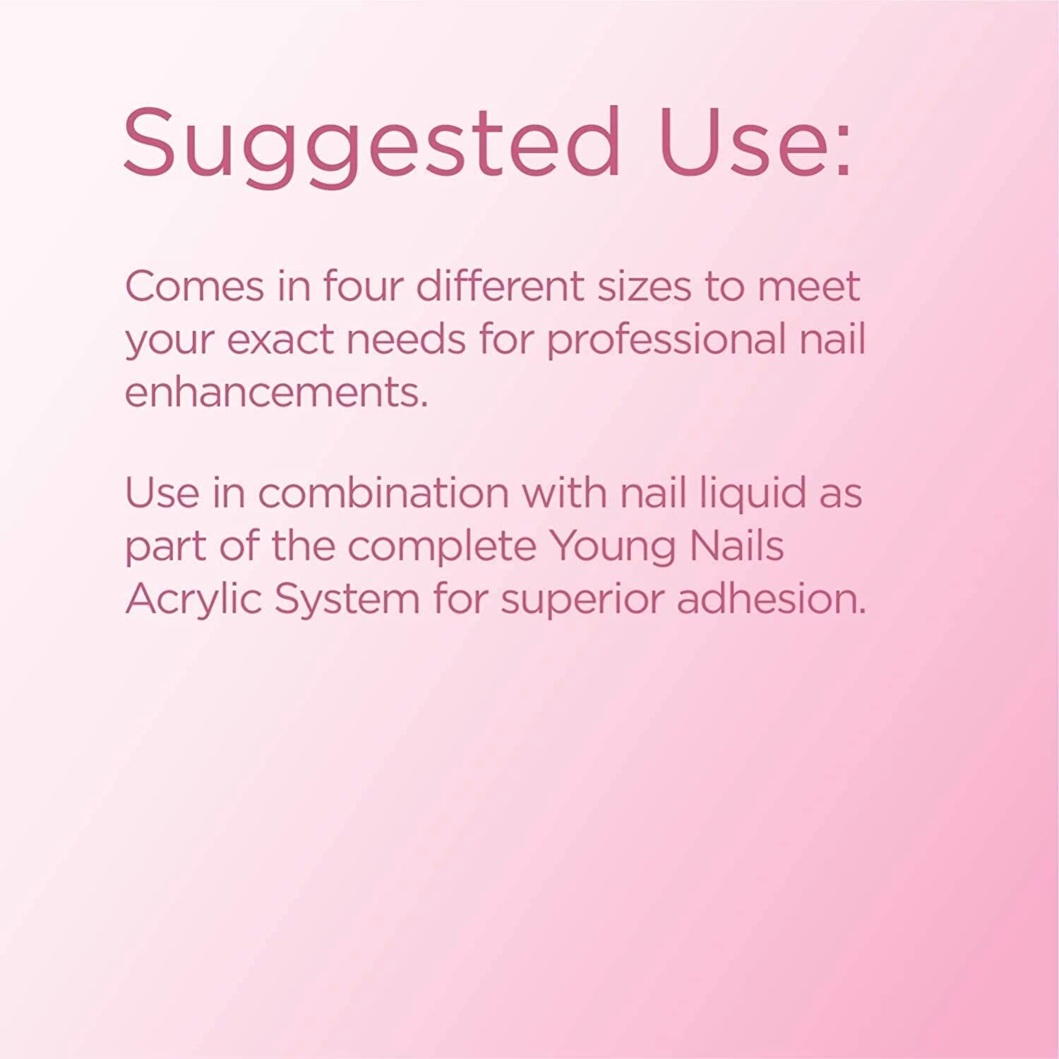 Multi-Size Frost Pink Acrylic Powders - Speed Formula for Effortless Nail Art