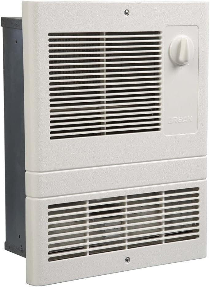 UL Certified 1500W Wall Heater – Adjustable Thermostat & Elegant White Grille