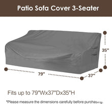 Load image into Gallery viewer, Weather-Resistant Heavy Duty Outdoor Sofa Cover with Drawstring &amp; Handles
