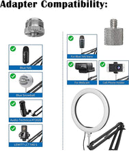 Load image into Gallery viewer, Adjustable Heavy-Duty Microphone Boom Arm with 5/8” and 1/4” Adapters Included