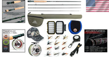 Load image into Gallery viewer, Versatile Fly Fishing Combo: 9ft Rod, Pre-Loaded Reel &amp; Travel Case Included