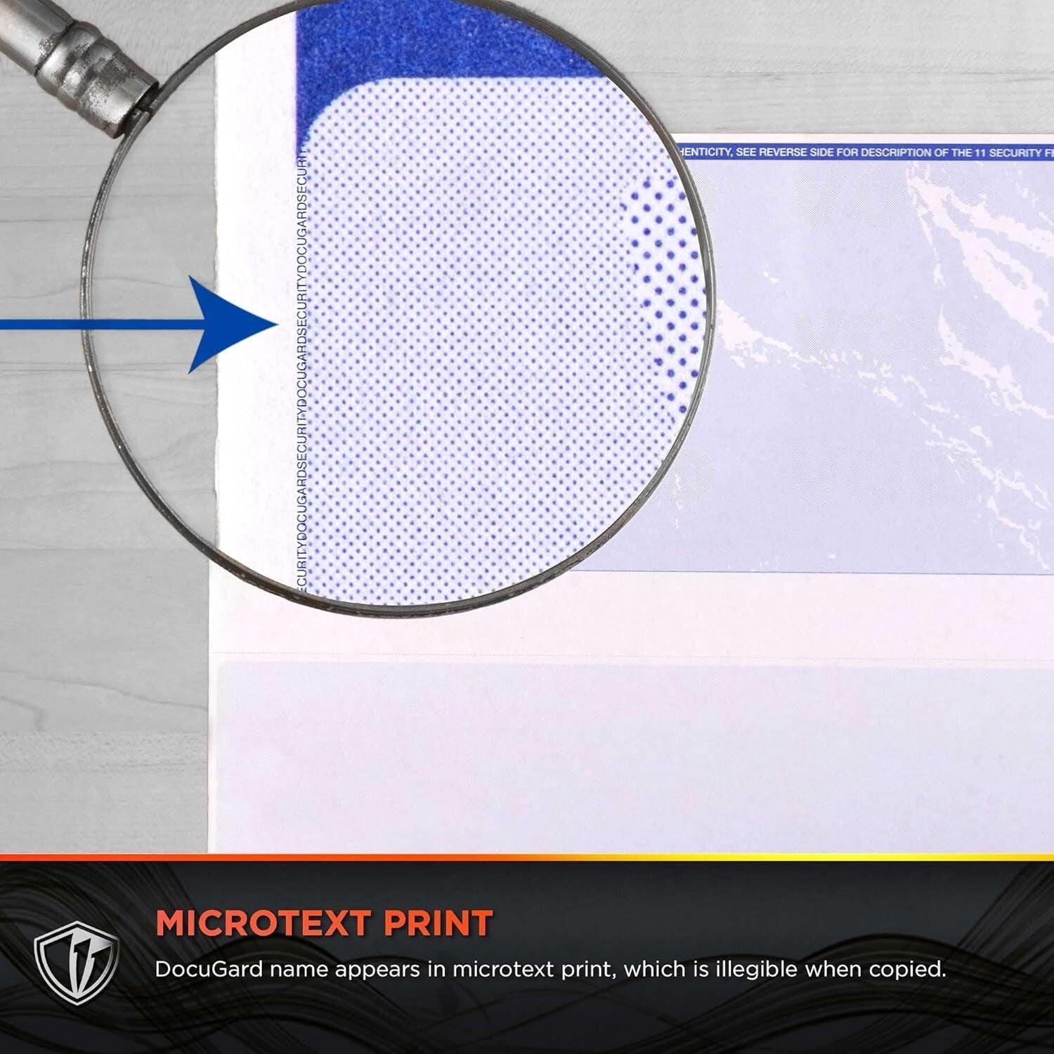 Eco-Friendly 24 lb Blue Marble Top Checks - 2500 Sheets with Anti-Fraud Features