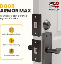 Load image into Gallery viewer, Ultimate Home Security: Door Armor MAX 5-Piece Reinforcement Kit in Aged Bronze