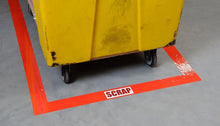 Load image into Gallery viewer, Toughstripe Non-Abrasive Floor Marking Tape - 2" x 100' Red for Heavy Traffic