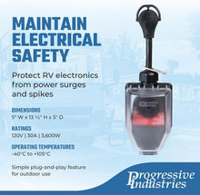 Load image into Gallery viewer, Rugged 30 Amp Portable Surge Protector - 50A to 30A Adapter with LED Indicators