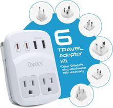 Load image into Gallery viewer, Multi-Device Travel Adapter with Quick Charge 3.0 - Compact &amp; Lightweight Design