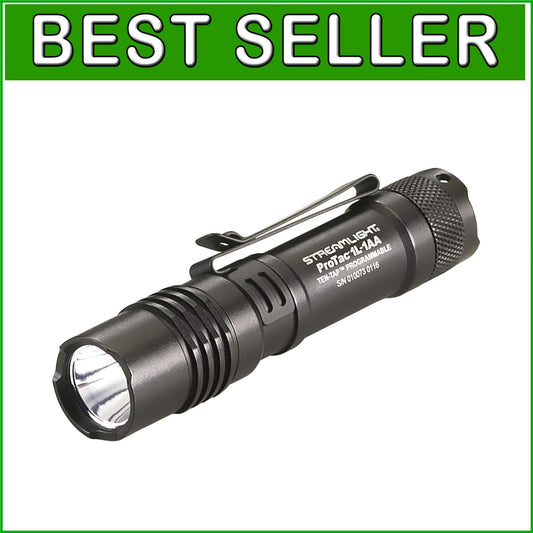 Dual Fuel ProTac 1L-1AA Tactical Light - Waterproof, 350 Lumens Performance