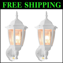 Load image into Gallery viewer, Dusk to Dawn Outdoor Wall Light - 2-Pack LED Edison Lanterns for Modern Patios