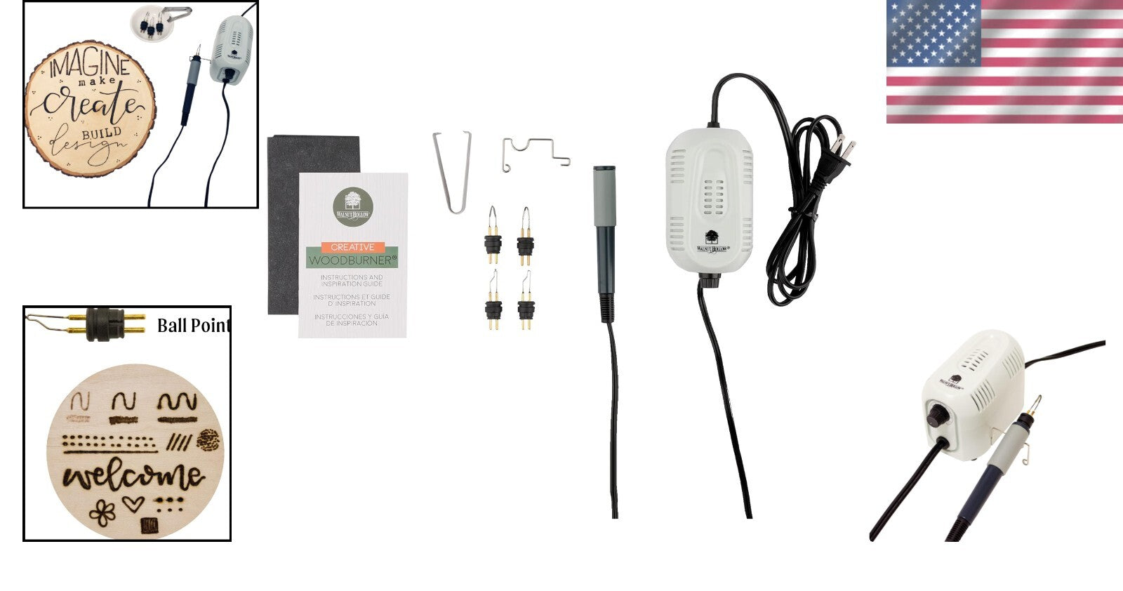 Creative Woodburning Tool with Ergonomic Handle and Temperature Control - 600°F