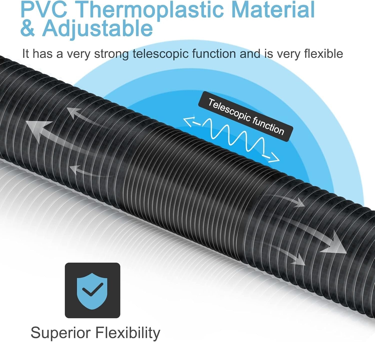 4-Layer Insulated Flexible Duct - 6'' x 8 Ft, Ideal for HVAC and Noise Control