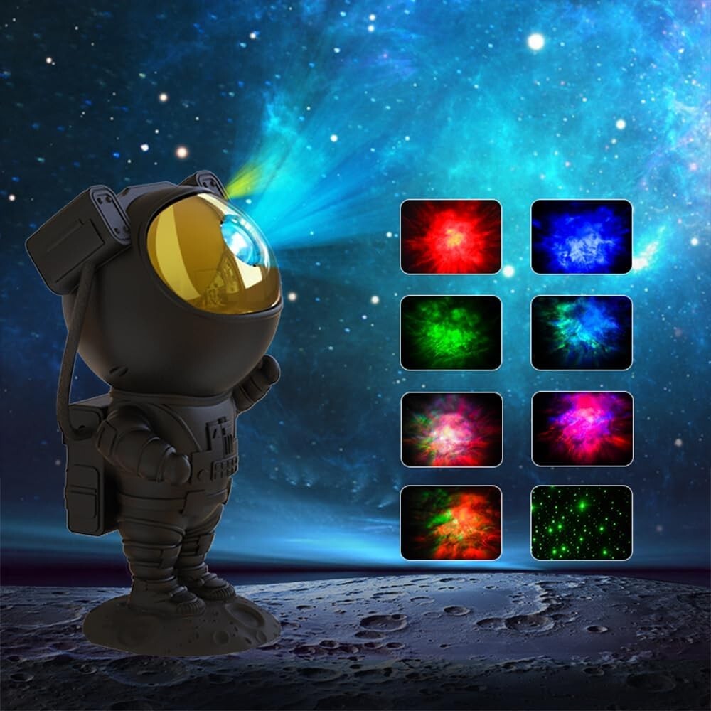 Astronaut Galaxy Projector - Unique Night Light with Adjustable Features & Timer