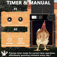 Load image into Gallery viewer, Large Automatic Poultry Door with Timer &amp; User-Friendly LCD - Ideal for Any Coop