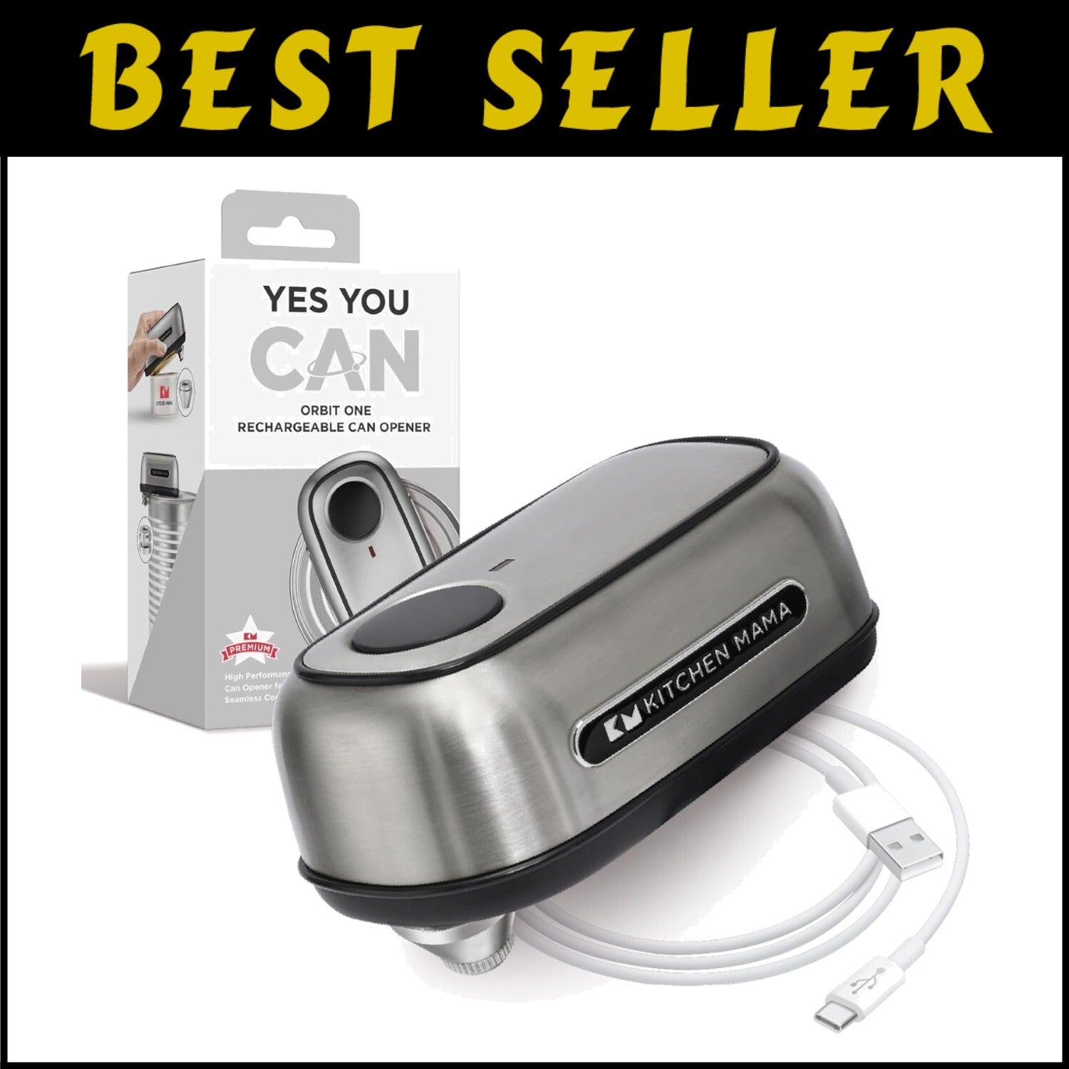 Professional-Grade Automatic Can Opener for Large Cans - Compact & User-Friendly