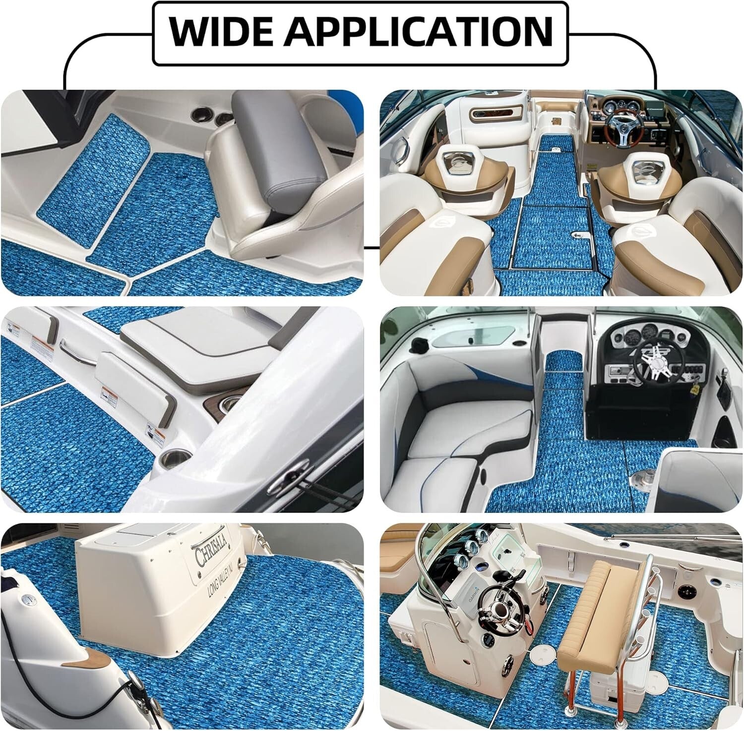 Elegant Camo Lake EVA Foam Marine Flooring - Easy Cut & Install 94.5"x 23.6"