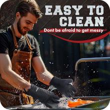 Load image into Gallery viewer, Waterproof XL BBQ Gloves with Non-Slip Grip - Complete Grilling Set with Bonuses