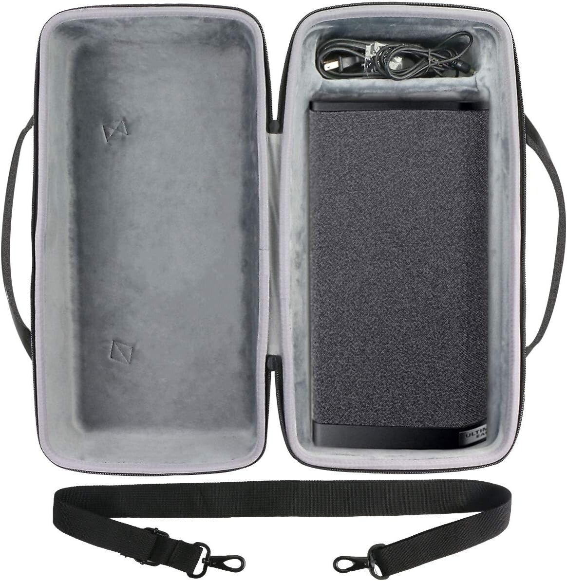 Custom-Fit Hard Case for UE HYPERBOOM - Perfect Storage for Speakers & Cables