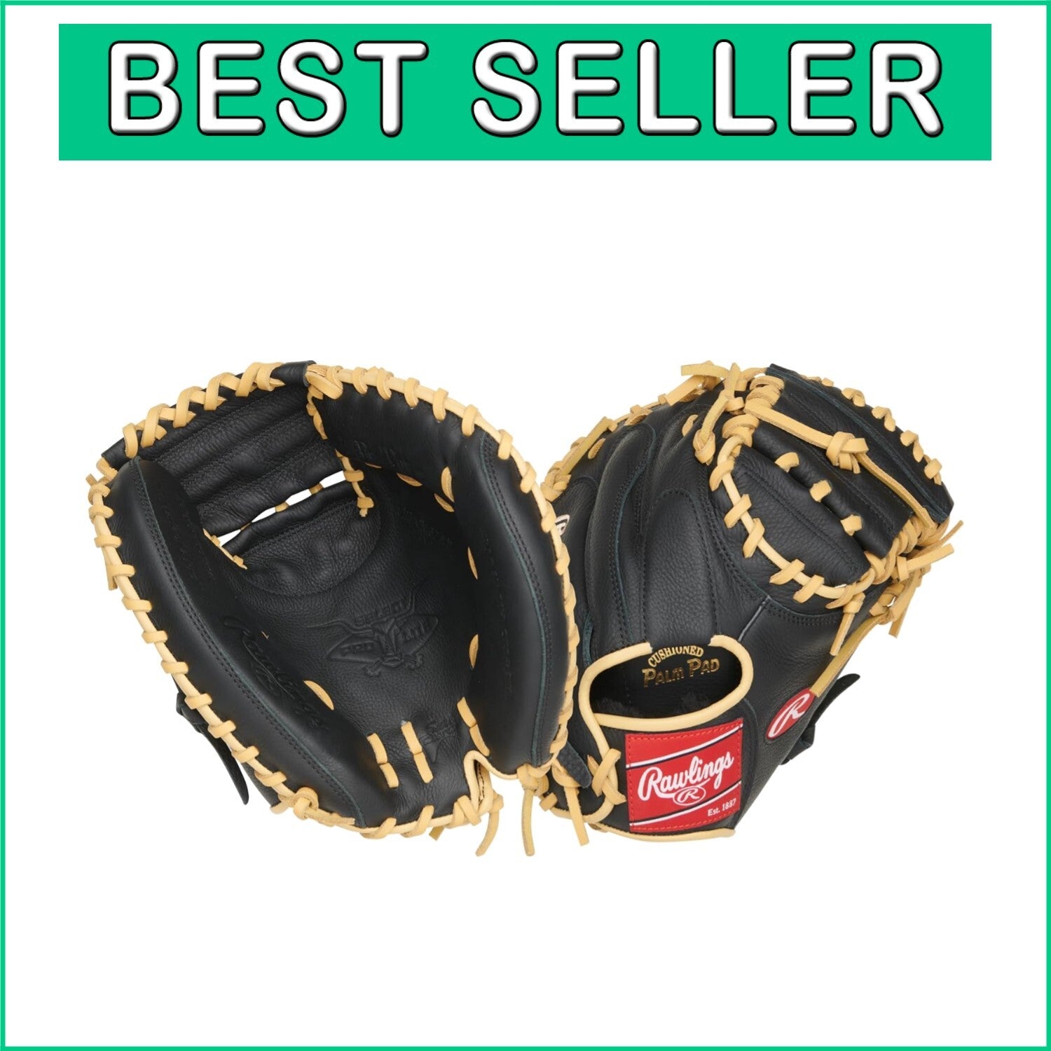 32" Youth Baseball Catcher's Glove - Pro Fit Leather Design for Right Hand Throw