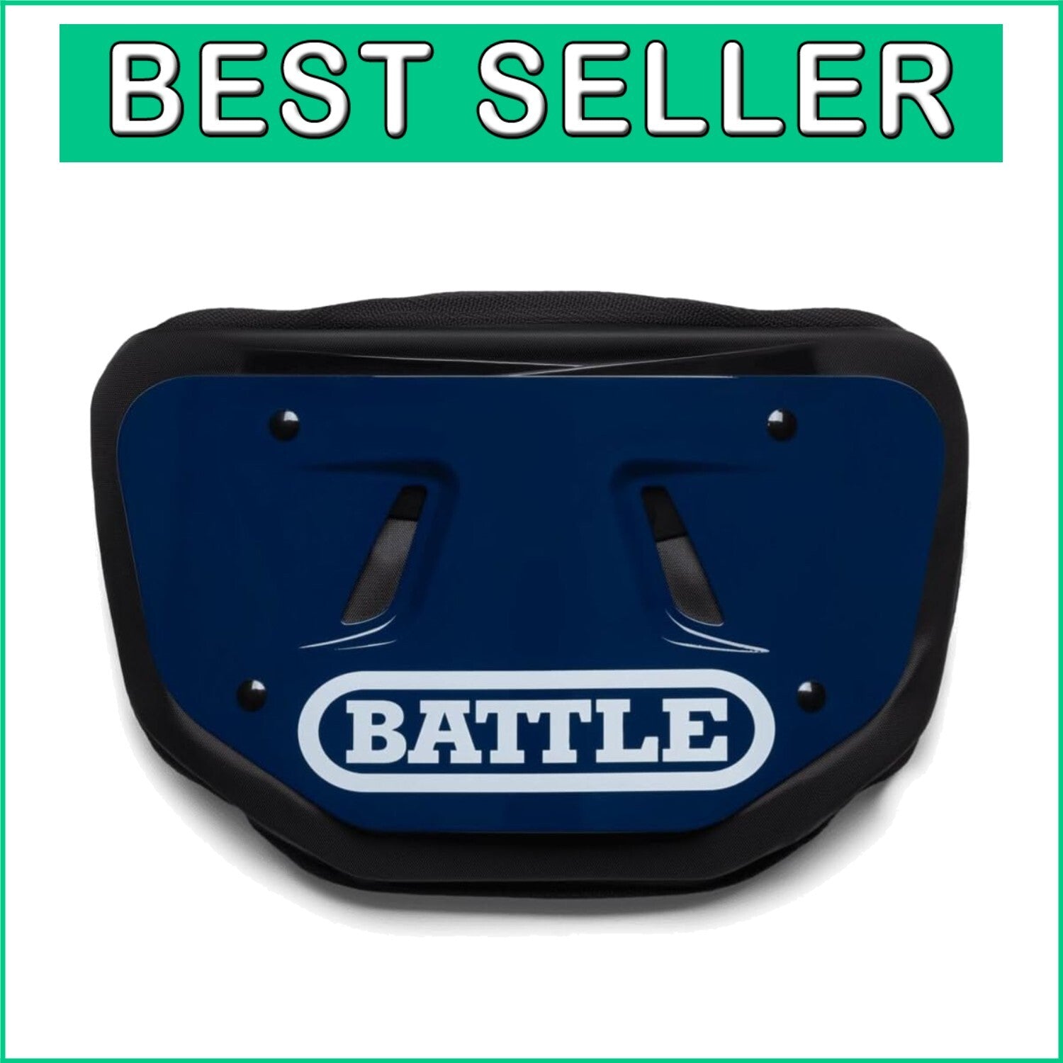 Durable Hard Shell Football Back Protector with Installation Hardware Included